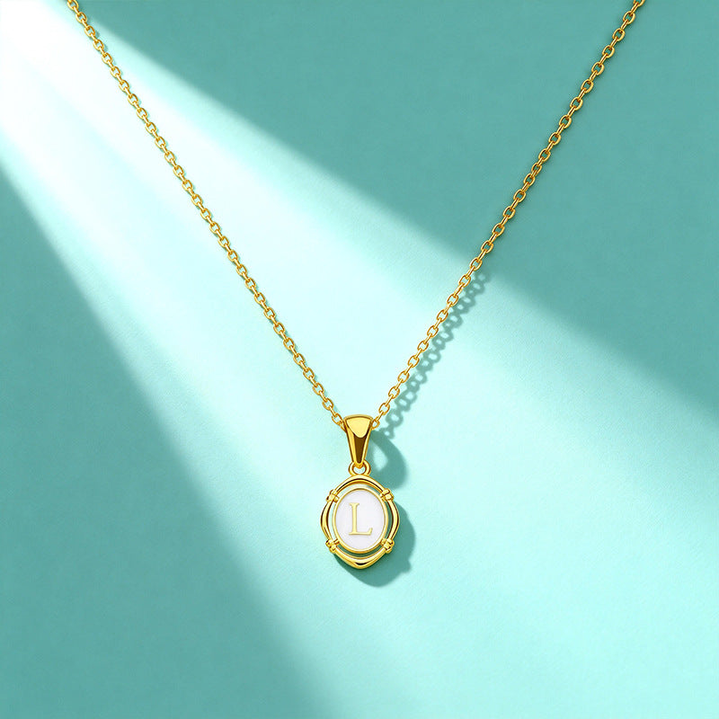 Affordable Luxury Gold 26-Letter Pendant Necklace for Women