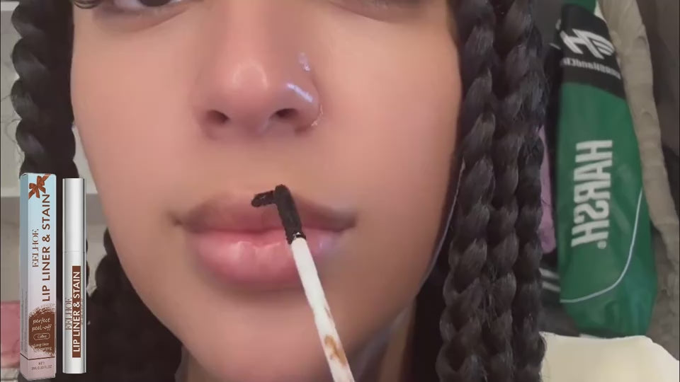 Peel-off Lip Gloss Nude Brown - Trendy Wash Off Mask