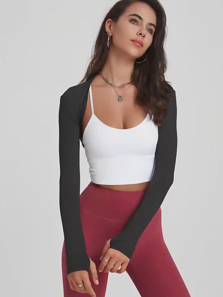 New Spring & Summer Sports Long-Sleeve Shrugs for Yoga & Dance