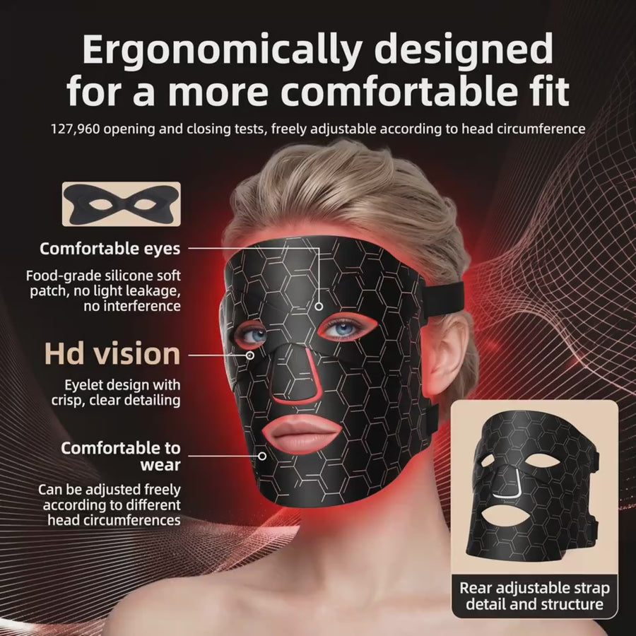 9D Beauty Mask - Photon Rejuvenation LED Silicone Device