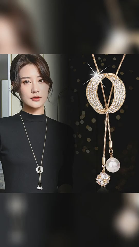 Korean Style Long Sweater Chain Necklace for Women